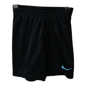 S) Nike Dri-FIT Boys Athletic Shorts Black Size 4 Elastic Waist
